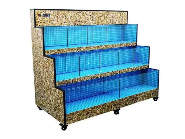 酒店飯店海鮮池水産(chǎn)店魚缸定做 超市多層(céng)養